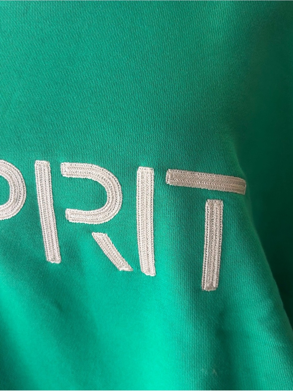 Esprit Emerald Green Logo Crewneck Sweatshirt - Picture 3 of 3